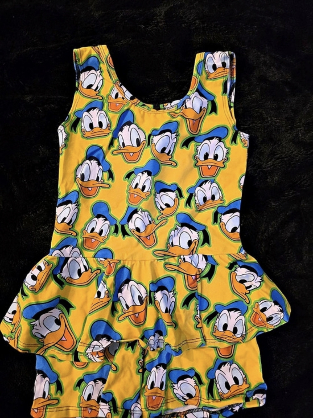 Wild Rich Kids Donald Duck Faces Romper Size 9/10 NWOT